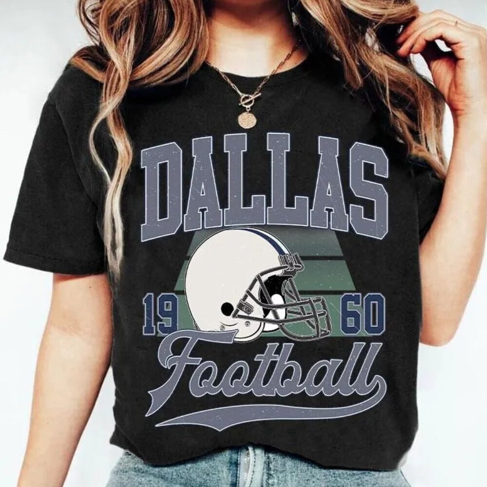 Retro Dallas Football Game Day Fan Graphic Unisex T-Shirt